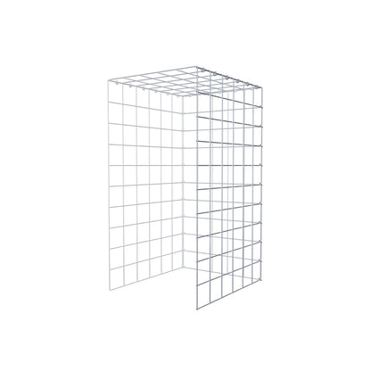 Monteret gabion type 4 100 cm x 60 cm x 50 cm (L x H x D), maskestørrelse 10 cm x 10 cm, C-ring