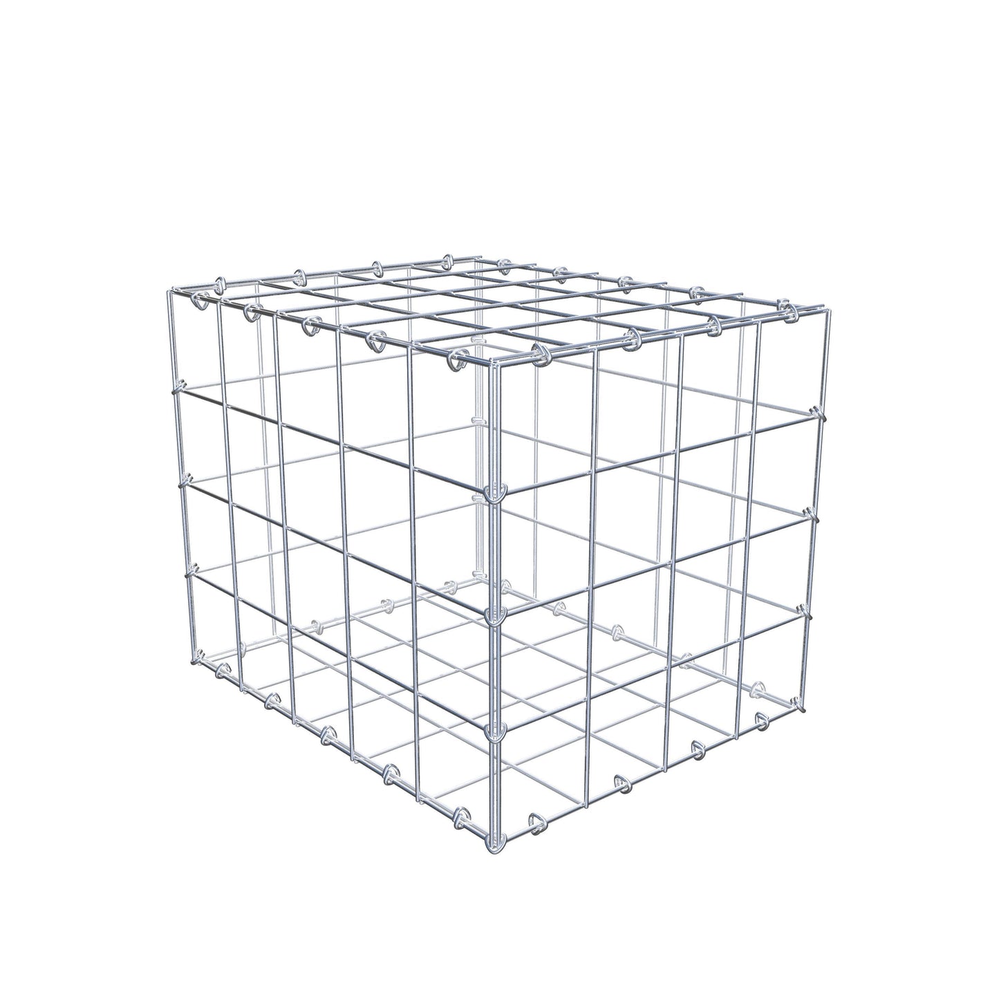 Schanskorf 50 cm x 40 cm x 40 cm (L x H x D), maaswijdte 10 cm x 10 cm, C-ring