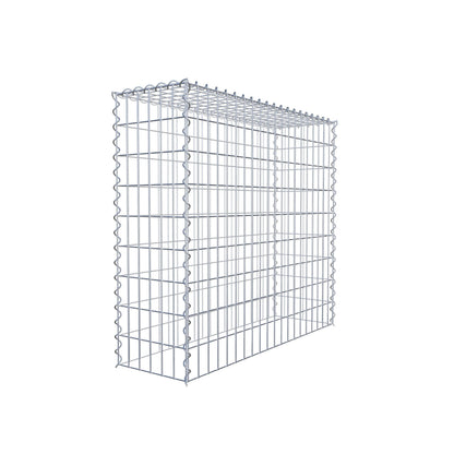 Gekweekte schanskorf type 3 100 cm x 90 cm x 30 cm (L x H x D), maaswijdte 5 cm x 10 cm, spiraal