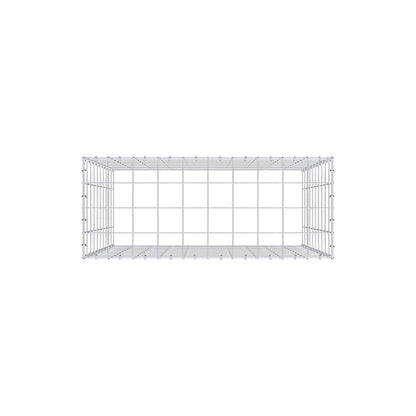 Gavión complementario de tipo 3 100 cm x 100 cm x 40 cm (L x A x P), malla 10 cm x 10 cm, anillo en C