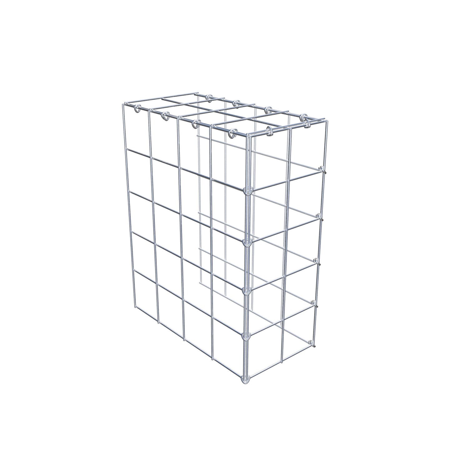 Gabião Tipo 4 50 cm x 40 cm x 20 cm (C x A x P), malhagem 10 cm x 10 cm, anel C