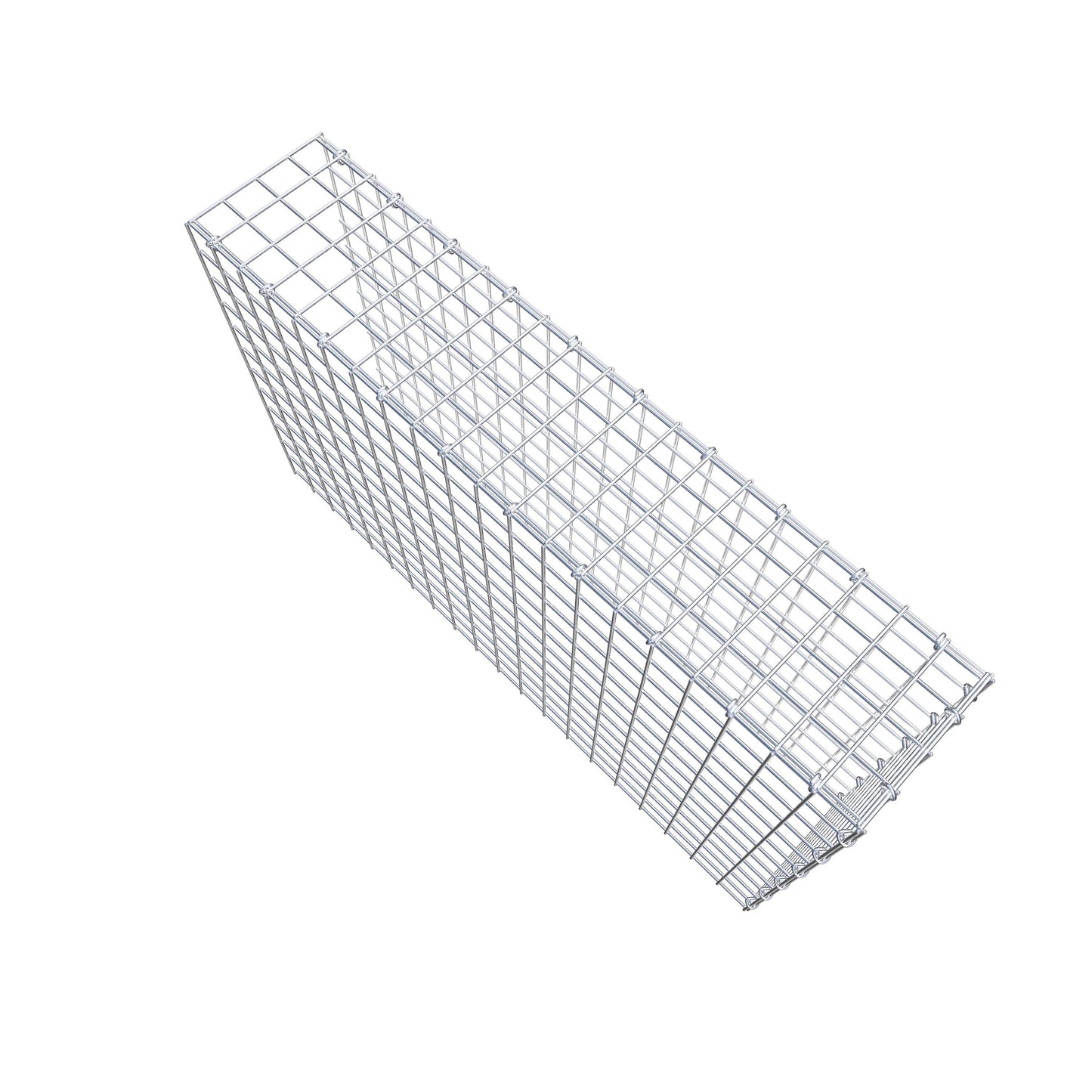 Gabião Tipo 4 100 cm x 60 cm x 20 cm (C x A x P), malhagem 5 cm x 5 cm, anel C