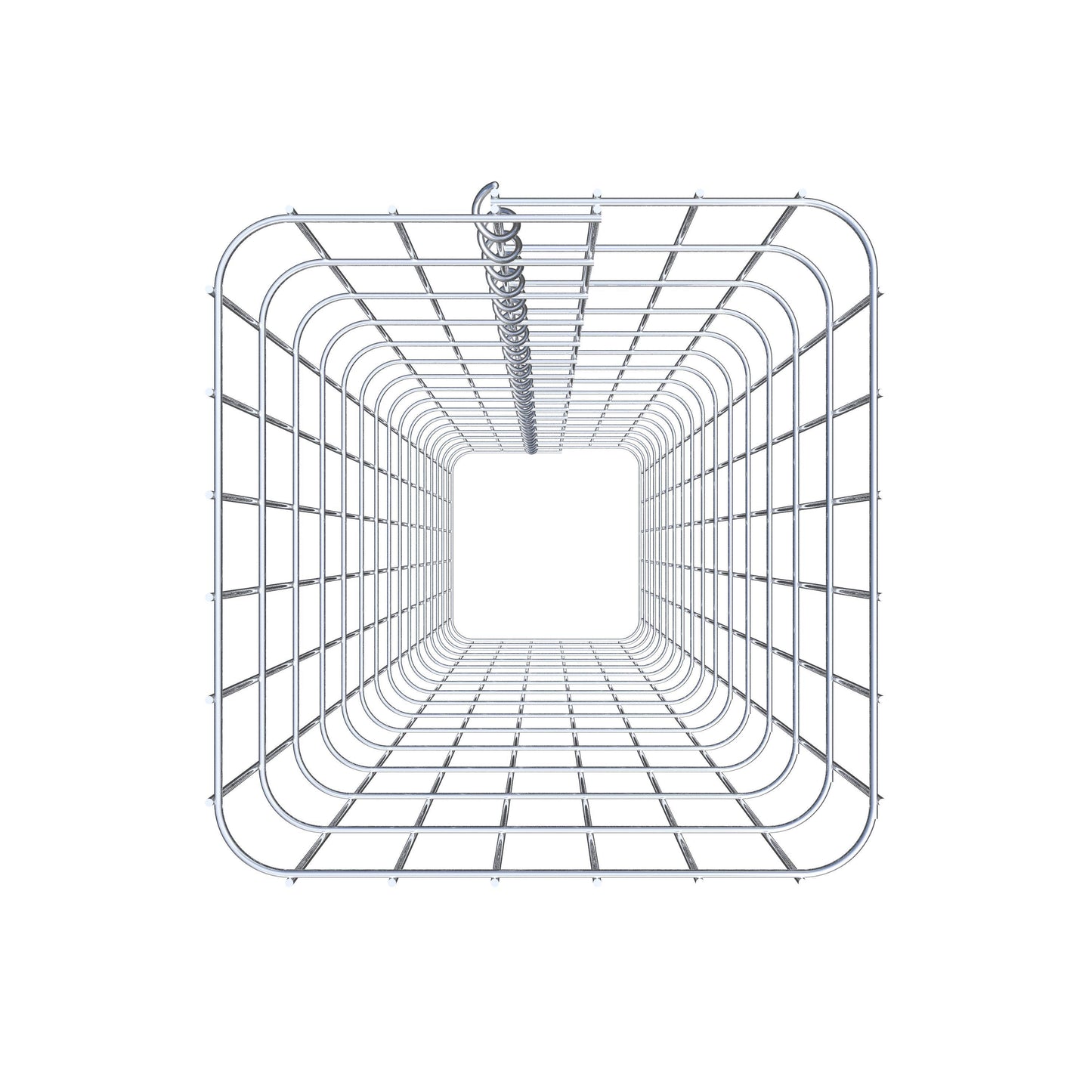 Colonne de gabion carrée 32 cm x 32 cm, 160 cm de hauteur, MW 5 cm x 10 cm