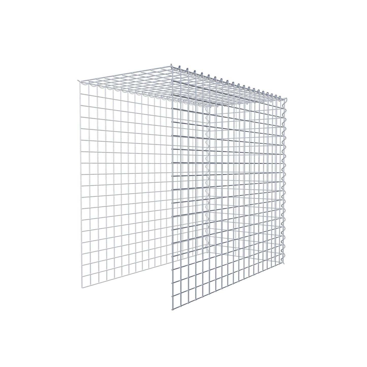 Gavión complementario tipo 4 100 cm x 90 cm x 50 cm (L x A x P), malla 5 cm x 5 cm, espiral