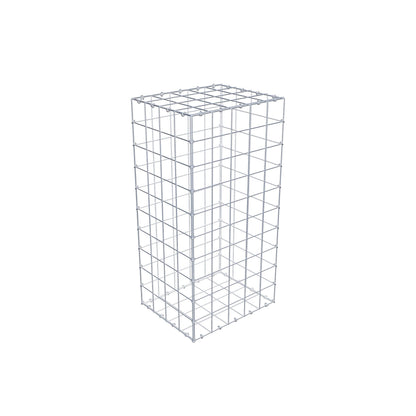 Gabião 100 cm x 40 cm x 50 cm (C x A x P), malhagem 10 cm x 10 cm, anel C