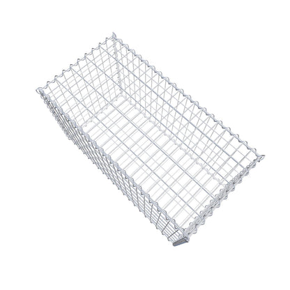 Gavión 100 cm x 60 cm x 50 cm (L x A x P), luz de malla 5 cm x 10 cm, en espiral