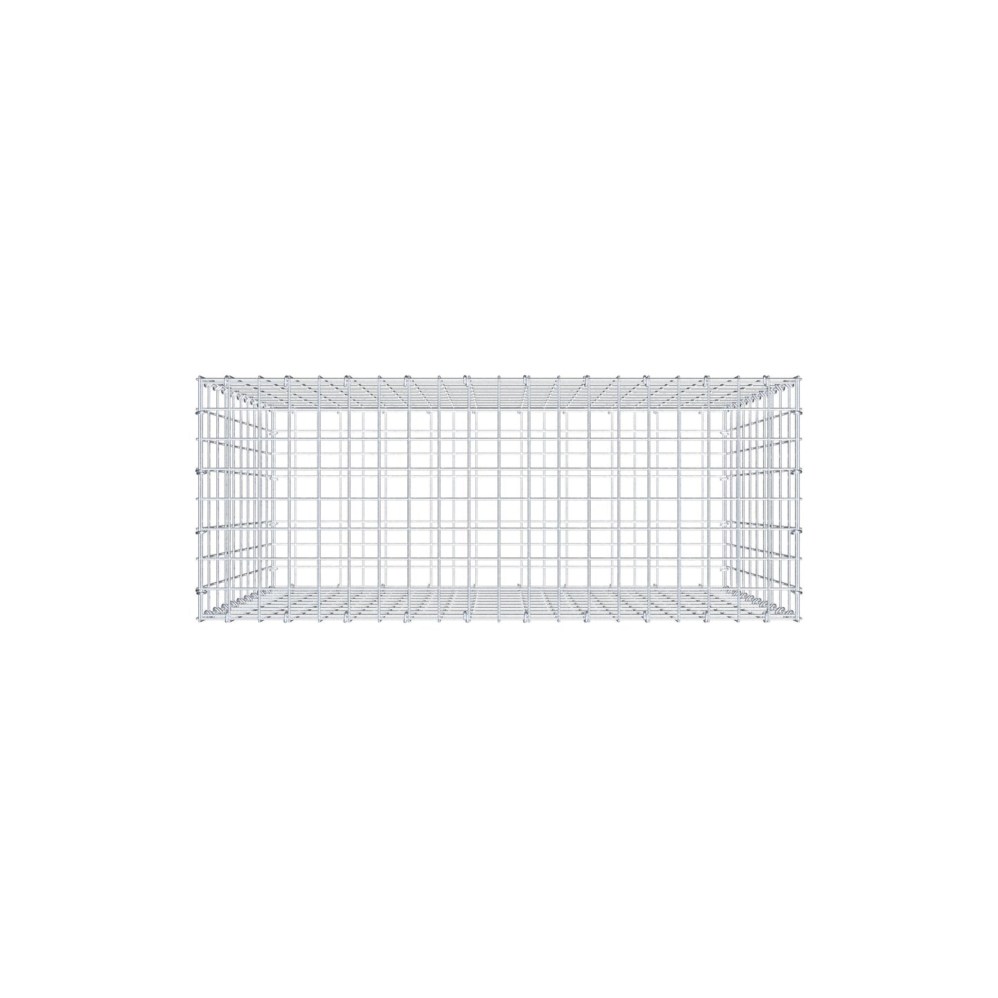 Schanskorf 100 cm x 100 cm x 40 cm (L x H x D), maaswijdte 5 cm x 10 cm, C-ring