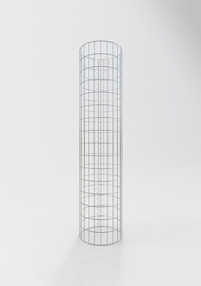Gabionensäule rund 37 cm Durchmesser, 160 cm Höhe, Maschenweite 5 cm x 10 cm