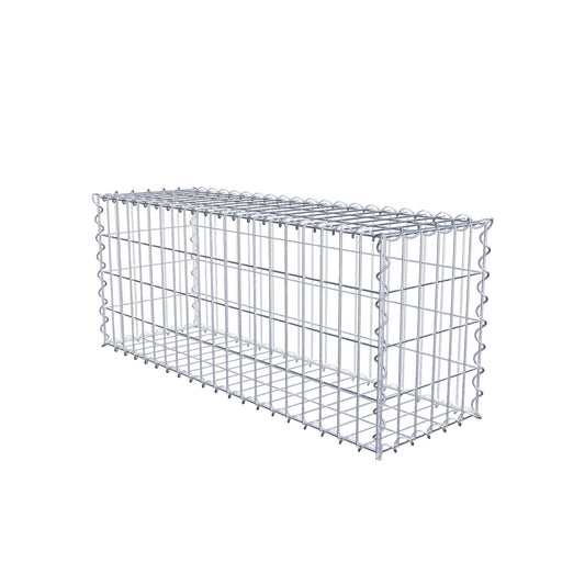 Gabione 100 cm x 40 cm x 30 cm (L x H x T), Maschenweite 5 cm x 10 cm, Spirale