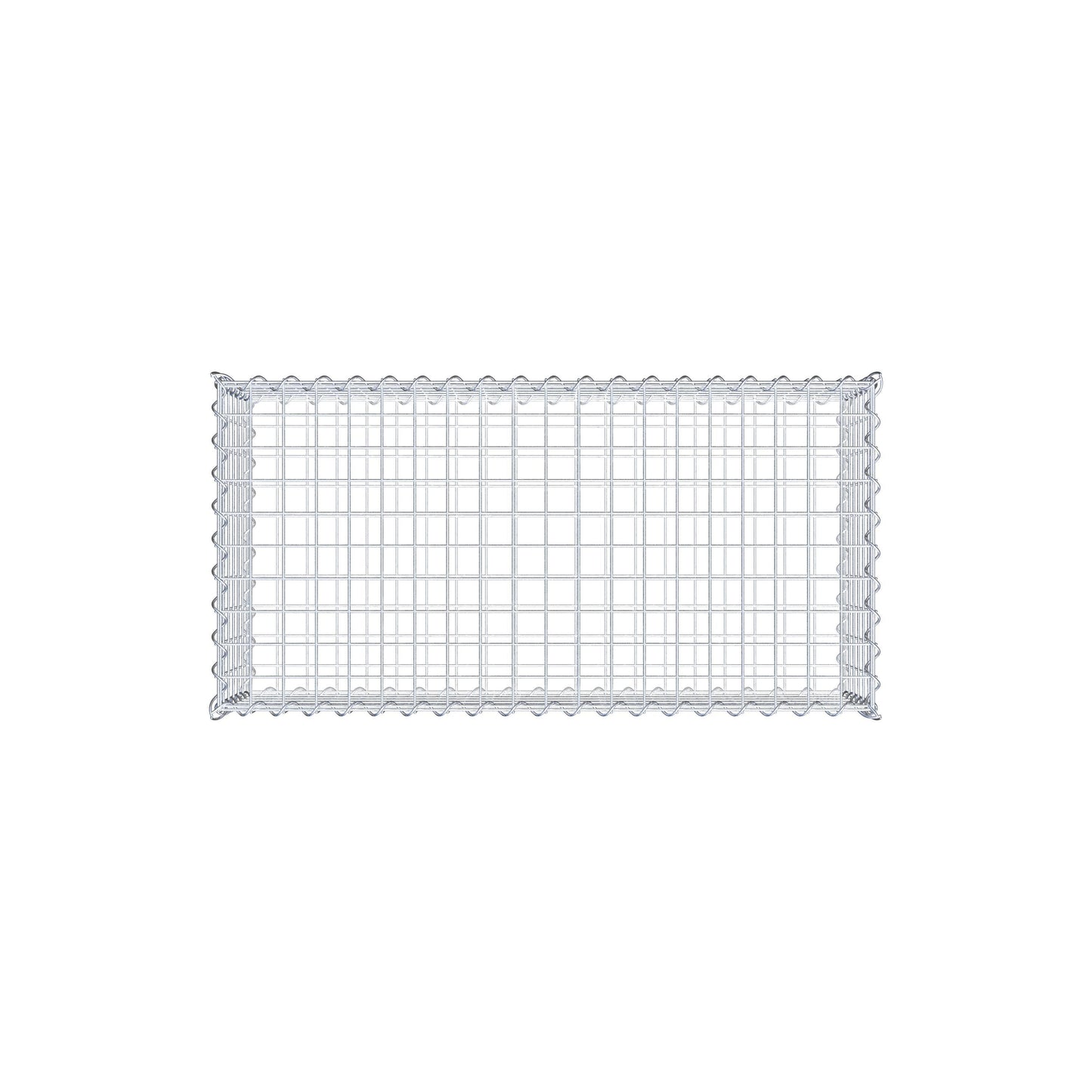 Gavión 100 cm x 30 cm x 50 cm (largo x alto x fondo), malla 5 cm x 5 cm, en espiral