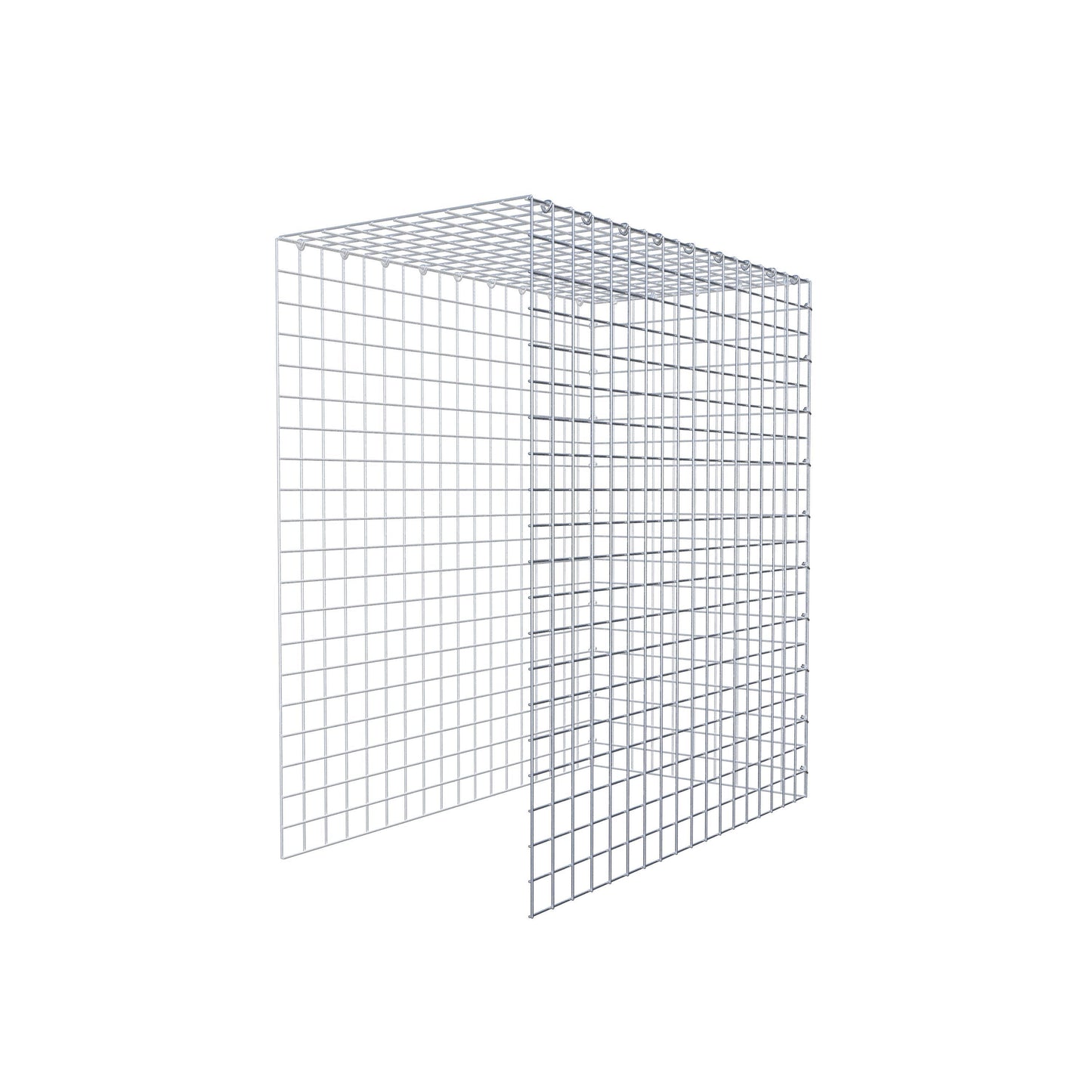 Gabião Tipo 4 100 cm x 90 cm x 50 cm (C x A x P), malhagem 5 cm x 5 cm, anel C