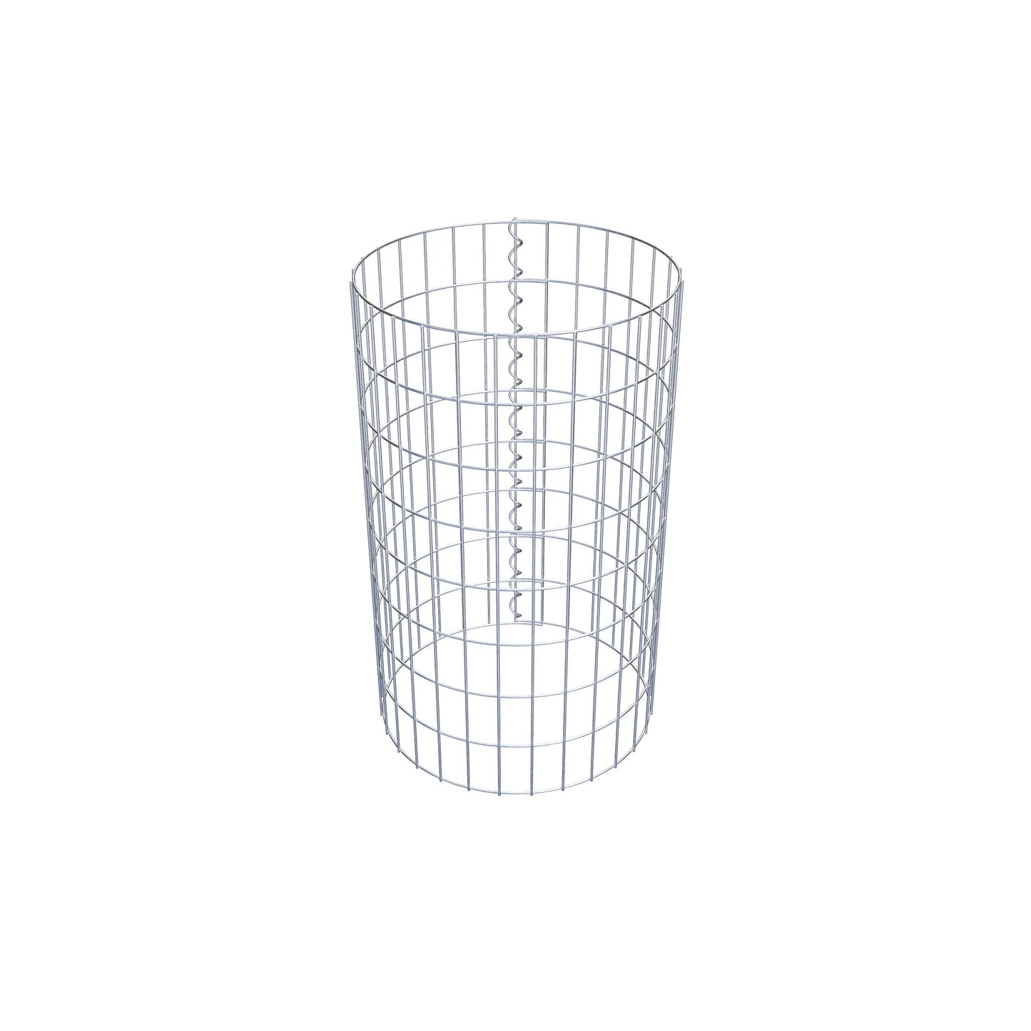 Colonne de gabion ronde 47 cm de diamètre, 80 cm de hauteur, mailles 5 cm x 10 cm