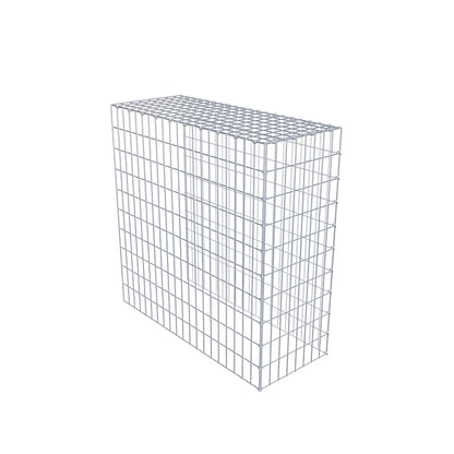 Gabião Tipo 4 100 cm x 100 cm x 40 cm (C x A x P), malhagem 5 cm x 10 cm, anel C