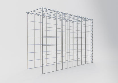 Gavión adulto tipo 4 100 cm x 70 cm x 30 cm (largo x alto x profundidad), tamaño de malla 10 cm x 10 cm, espiral