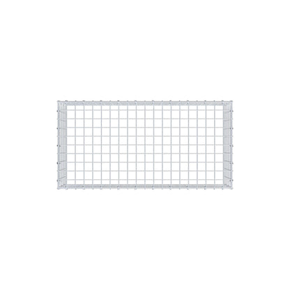 Monteret gabion type 3 100 cm x 30 cm x 50 cm (L x H x D), maskestørrelse 5 cm x 5 cm, C-ring