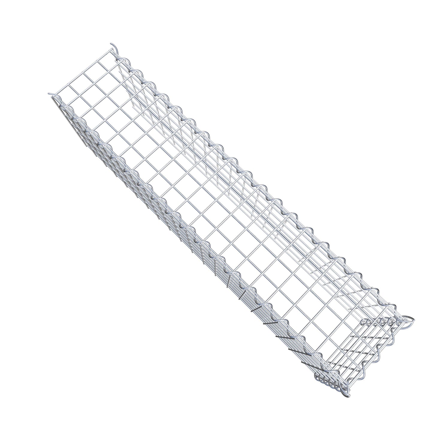 Gavión adulto tipo 4 100 cm x 30 cm x 20 cm (largo x alto x profundidad), tamaño de malla 5 cm x 5 cm, espiral