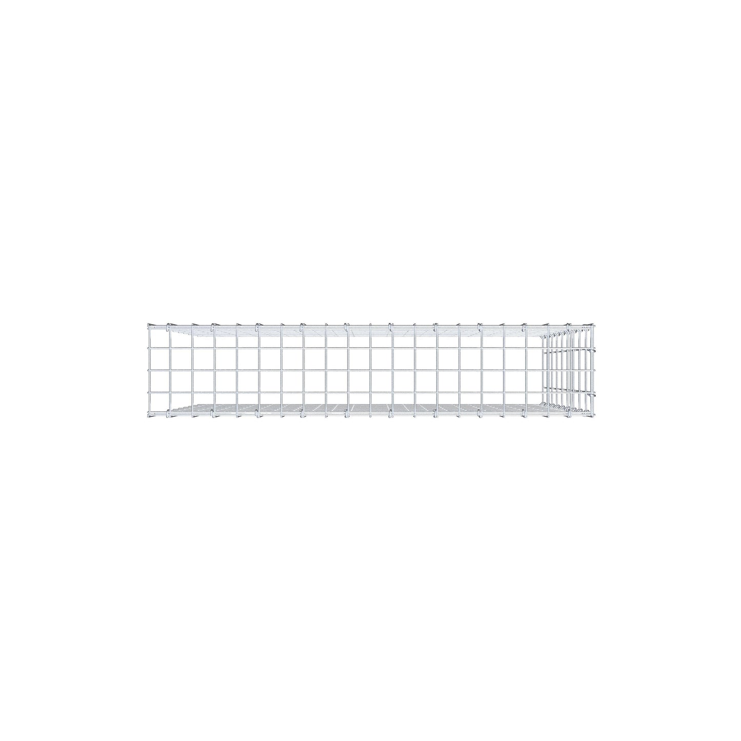 Gavión adicional tipo 4 100 cm x 90 cm x 20 cm (L x A x P), malla 5 cm x 10 cm, anillo en C