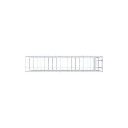 Gavión adicional tipo 4 100 cm x 90 cm x 20 cm (L x A x P), malla 5 cm x 10 cm, anillo en C