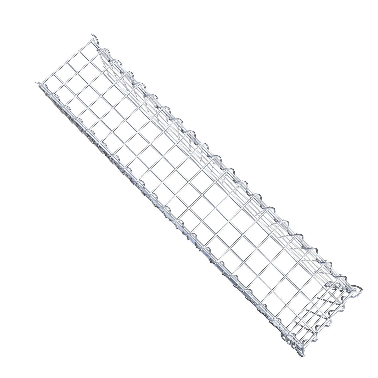 Gavión complementario tipo 4 100 cm x 20 cm x 20 cm (L x A x P), malla 5 cm x 5 cm, espiral