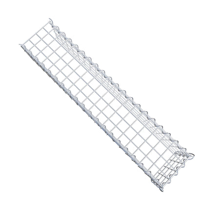 Gavión complementario tipo 4 100 cm x 20 cm x 20 cm (L x A x P), malla 5 cm x 5 cm, espiral