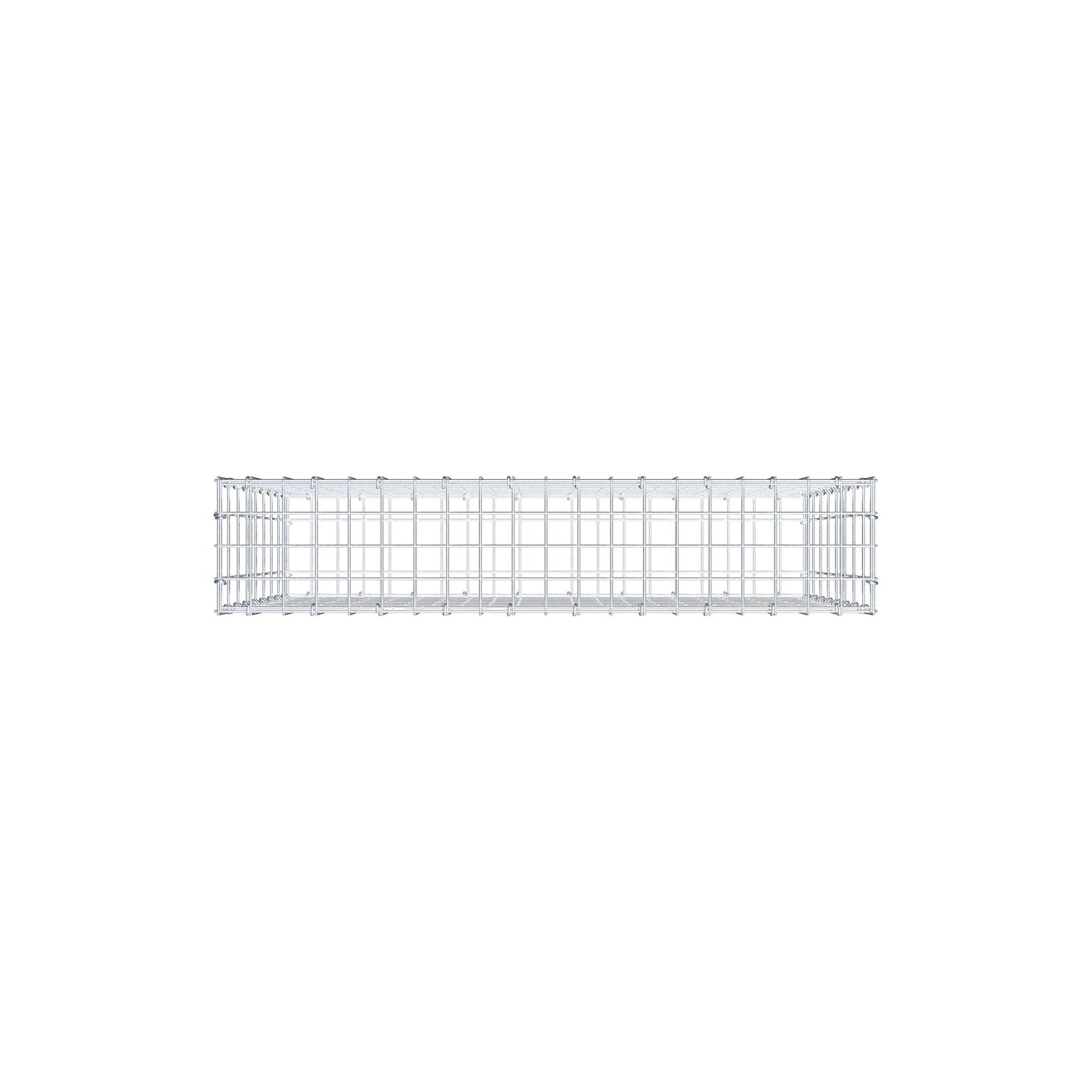 Gabbione 100 cm x 80 cm x 20 cm (L x H x P), maglia 5 cm x 10 cm, anello a C