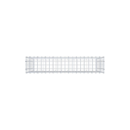 Gabbione 100 cm x 80 cm x 20 cm (L x H x P), maglia 5 cm x 10 cm, anello a C