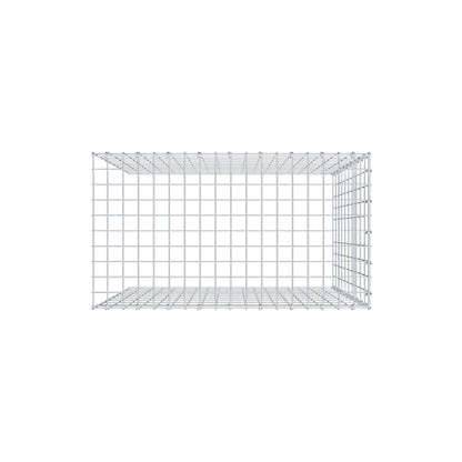 Anbaugabione Typ 4 100 cm x 90 cm x 50 cm (L x H x T), Maschenweite 5 cm x 10 cm, C-Ring