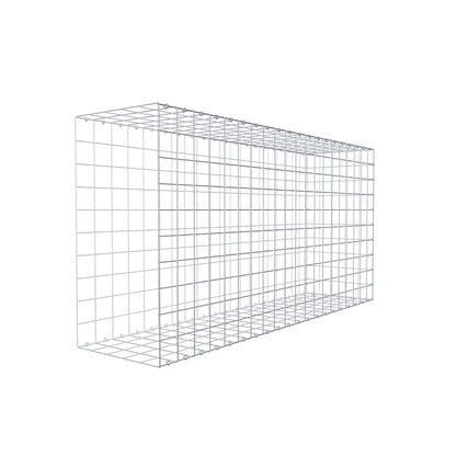 Monteret gabion type 2 200 cm x 100 cm x 50 cm (L x H x D), maskestørrelse 10 cm x 10 cm, C-ring