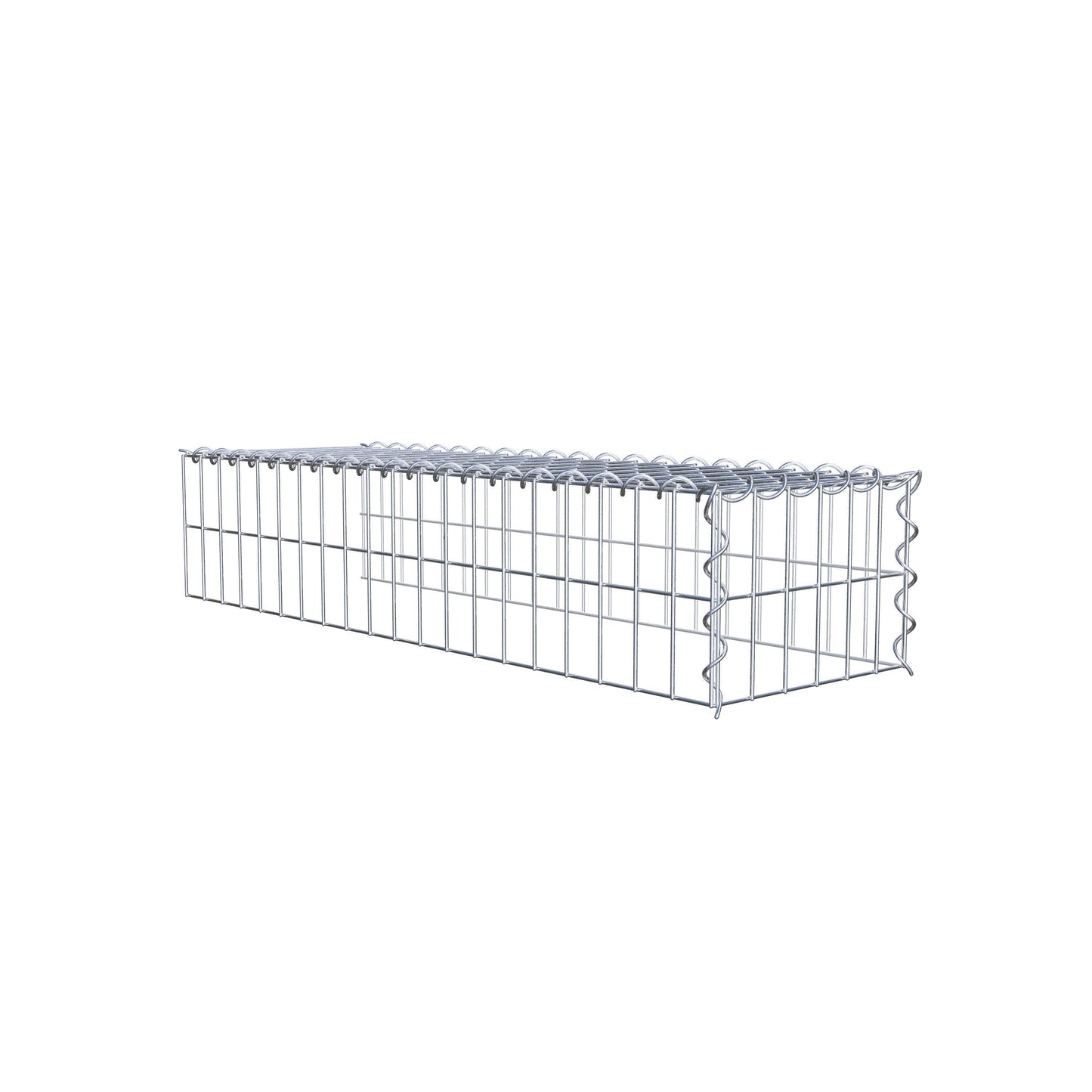 Grown-on gabion type 4 100 cm x 20 cm x 30 cm (L x H x D), mesh size 5 cm x 10 cm, spiral