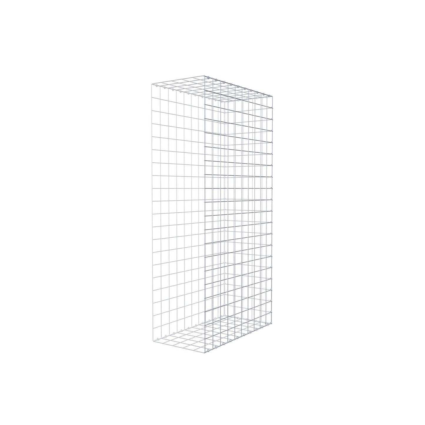 Monteret gabion type 2 200 cm x 100 cm x 50 cm (L x H x D), maskestørrelse 10 cm x 10 cm, C-ring