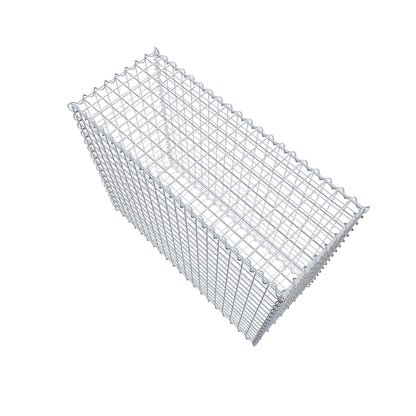 Schanskorf 100 cm x 80 cm x 40 cm (L x H x D), maaswijdte 5 cm x 5 cm, spiraalvormig