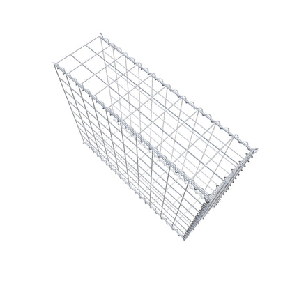 Gavión adulto tipo 2 100 cm x 80 cm x 30 cm (largo x alto x profundidad), tamaño de malla 10 cm x 10 cm, espiral