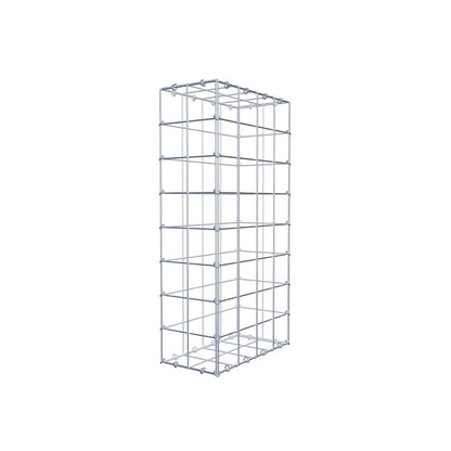 Gabião 80 cm x 40 cm x 20 cm (C x A x P), malhagem 10 cm x 10 cm, anel C