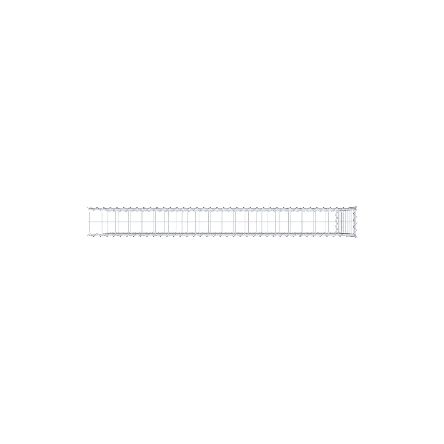 Gavión complementario tipo 2 200 cm x 100 cm x 20 cm (L x A x P), malla 10 cm x 10 cm, espiral