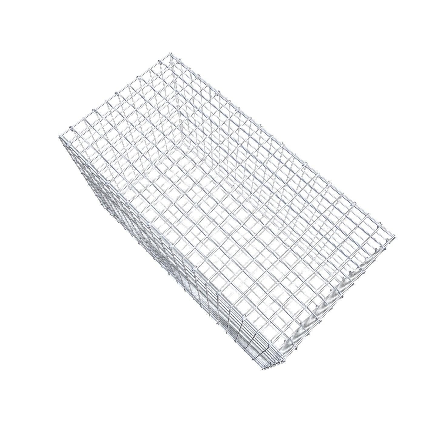 Gavión 100 cm x 60 cm x 50 cm (L x A x P), malla 5 cm x 5 cm, anillo en C