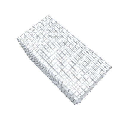 Gavión 100 cm x 60 cm x 50 cm (L x A x P), malla 5 cm x 5 cm, anillo en C