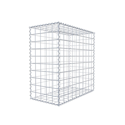 Juego de 2 gaviones de 100 cm x 100 cm x 50 cm (largo x alto x fondo), malla de 10 x 10 cm, en espiral