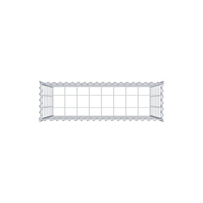 Grown-on gabion type 3 100 cm x 80 cm x 30 cm (L x H x D), mesh size 10 cm x 10 cm, spiral