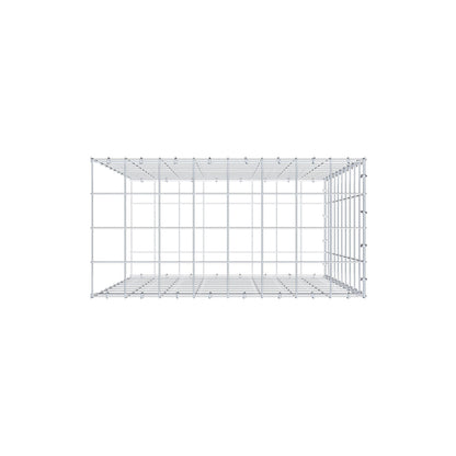 Gabbione aggiuntivo di tipo 2 100 cm x 80 cm x 40 cm (L x H x P), maglia 10 cm x 10 cm, anello a C