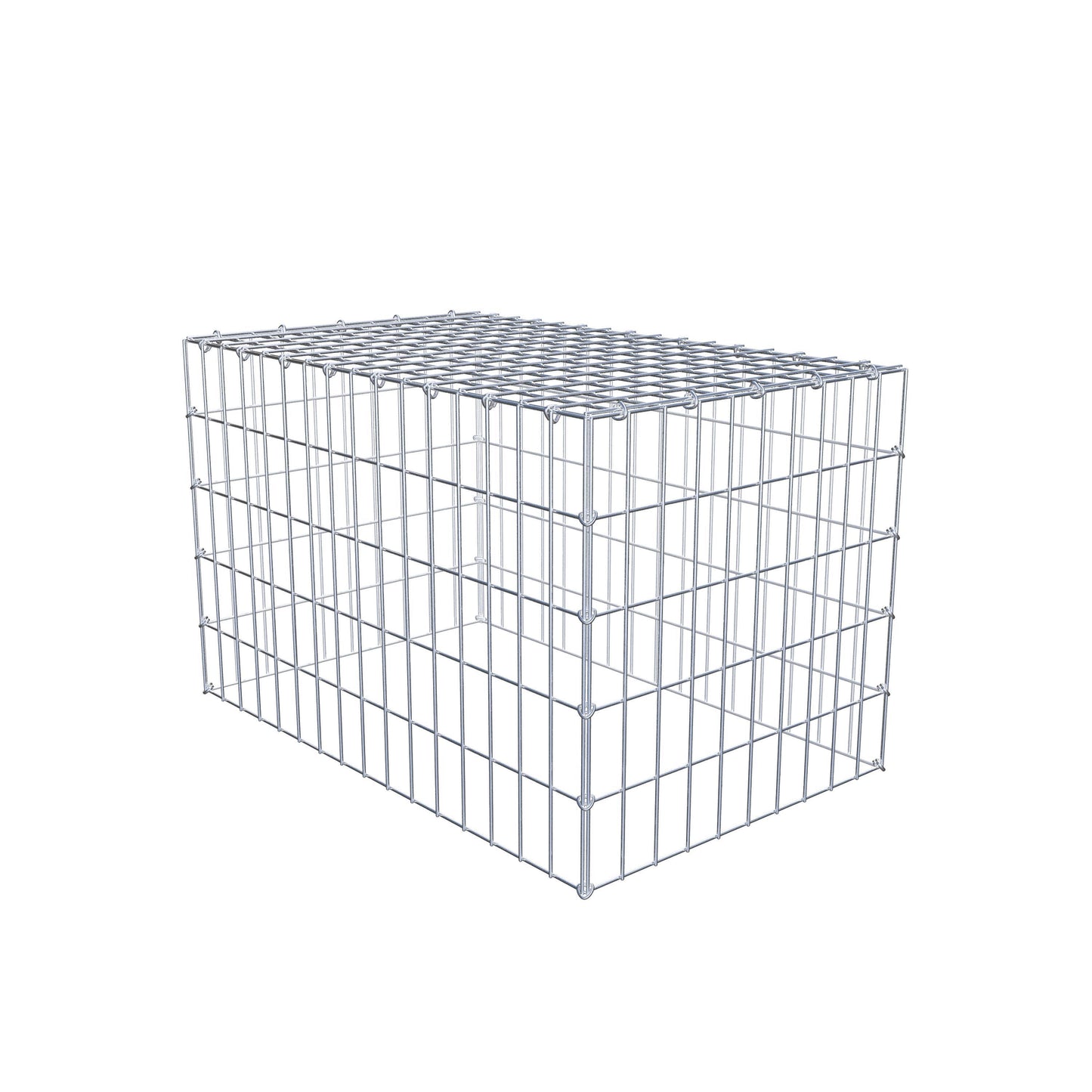 Gabião Tipo 3 80 cm x 50 cm x 50 cm (C x A x P), malhagem 5 cm x 10 cm, anel C