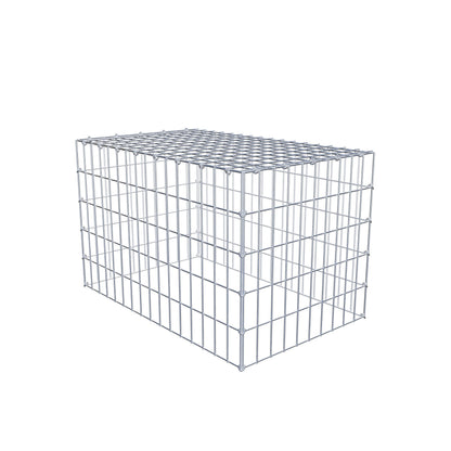 Gabião Tipo 3 80 cm x 50 cm x 50 cm (C x A x P), malhagem 5 cm x 10 cm, anel C