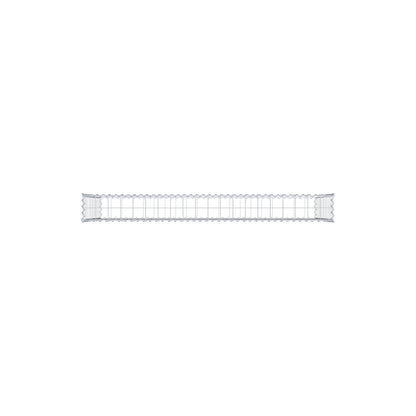 Gavión 200 cm x 100 cm x 20 cm (largo x alto x fondo), malla 10 cm x 10 cm, en espiral