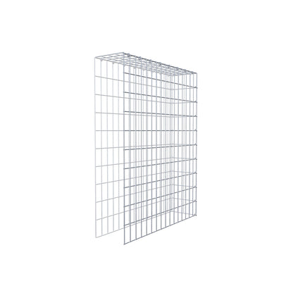 Mounted gabion type 4 100 cm x 80 cm x 20 cm (L x H x D), mesh size 5 cm x 10 cm, C-ring