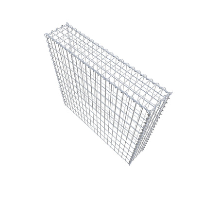 Gavión adulto tipo 3 100 cm x 100 cm x 20 cm (largo x alto x profundidad), tamaño de malla 5 cm x 10 cm, espiral
