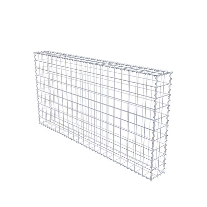 Gavión 200 cm x 100 cm x 20 cm (largo x alto x fondo), malla 10 cm x 10 cm, en espiral