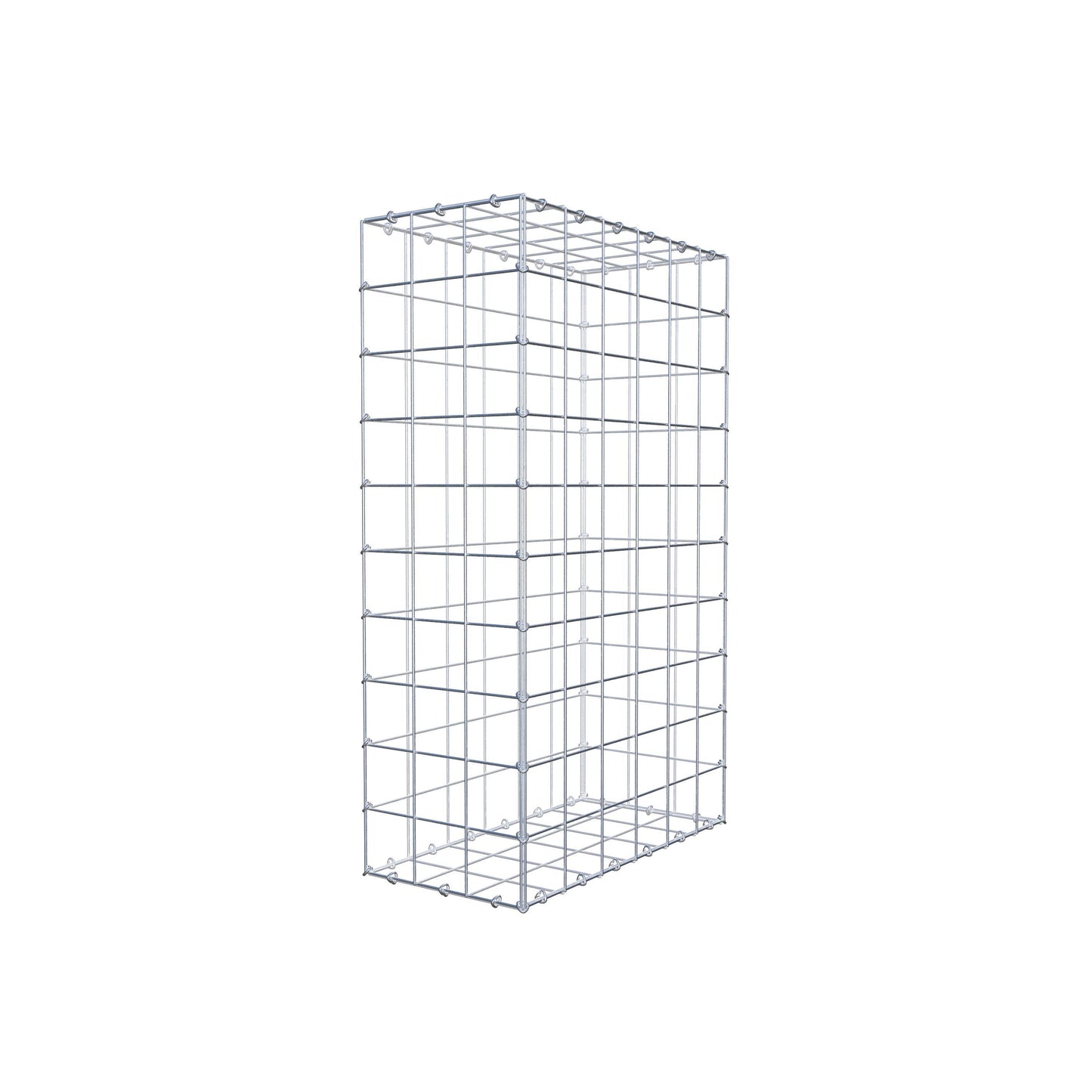 Gavión 100 cm x 60 cm x 30 cm (L x A x P), malla 10 cm x 10 cm, anillo en C