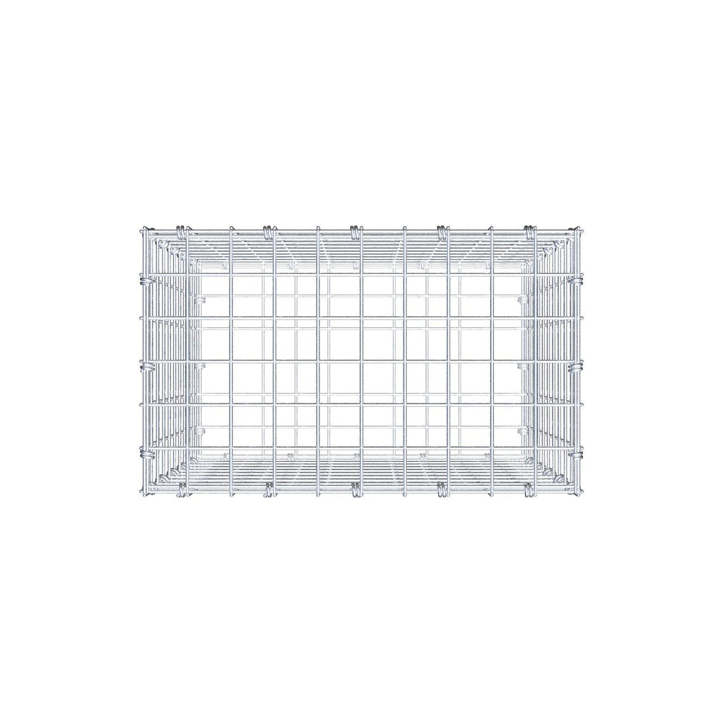 Gabione 50 cm x 50 cm x 30 cm (L x H x T), Maschenweite 5 x 5 cm, Spiralring