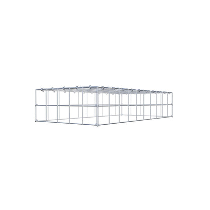 Gavión complementario de tipo 3 100 cm x 20 cm x 50 cm (L x A x P), malla 10 cm x 10 cm, anillo en C