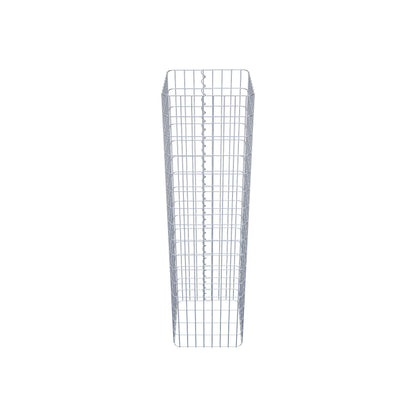 Columna de gaviones, angular 42 cm x 42 cm, 160 cm de altura, MW 5 cm x 10 cm