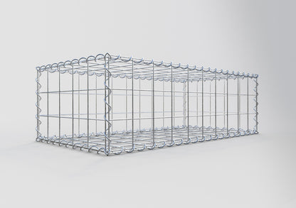 Gabião 100 cm x 30 cm x 50 cm (C x A x P), malhagem 10 cm x 10 cm, espiral